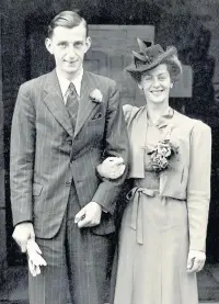  ??  ?? ●●Betty with her husband Charles on their wedding day