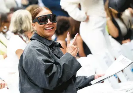  ?? TOMMASO BODDI/GETTY ?? Queen Latifah, who attended ceremony honoring Ludacris with a star on the Hollywood Walk of Fame last year, will be on stage at Universal Studios on Sunday. (Ludcaris performs at SeaWorld on April 28).
