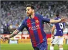  ??  ?? Kommt Superstar Lionel Messi mit Barca nach Leipzig?