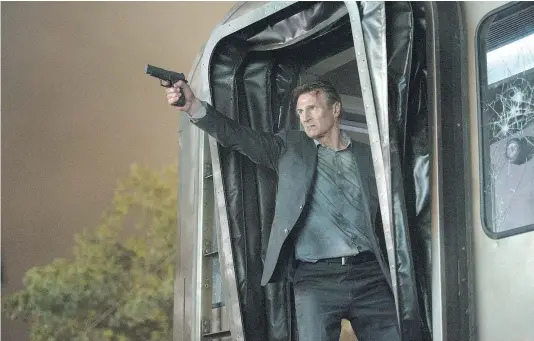  ?? — VVS FILMS ?? Action hero Liam Neeson’s latest adventure occurs on public transit in The Commuter.