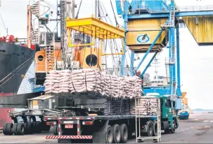  ?? Divulgação/APPA ?? Nos primeiros dois meses de 2019, os Portos do Paraná movimentar­am mais de 7,2 milhões de toneladas de carga