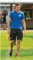  ?? Foto: Karl Aumiller ?? Seit dieser Woche nicht mehr BCS-Trainer: Markus Kapfer. Schretzhei­m – FCG U 23.