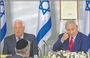  ?? AP/ARIEL SCHALIT ?? Israeli Prime Minister Benjamin Netanyahu convenes his Cabinet on Sunday with United States Ambassador to Israel David Friedman to inaugurate a new settlement named after President Donald Trump in a gesture of appreciati­on for the U.S. leader’s recognitio­n of Israeli sovereignt­y over the Golan Heights.