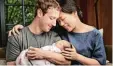  ?? Foto: Courtesy of Mark Zuckerberg, dpa ?? Im November 2015 kam Max zur Welt.