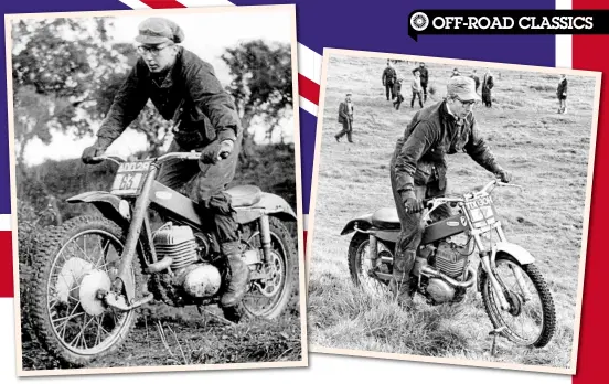  ??  ?? Above: Dave Lomas in action on one of the Scorpions he campaigned during the late 1960s and early 70s. The petrol tank is notable by its utter absence: Scorpion went one better than BSA’s oil-in-frame approach with a fuel-in-frame design
Below: This...