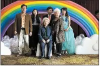  ??  ?? The cast of The Farewell includes (from left) Tzi Ma, Shuzhen Zhao, Han Chen, Aoi Mizuhara, Hong Lu, and Awkwafina.