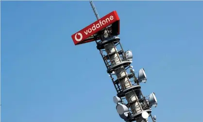  ??  ?? 4G, 5G and data radio relay antennas on a Vodafone mast in Berlin. Photograph: Fabrizio Bensch/Reuters