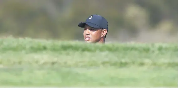  ?? Picture: Getty Images ?? STILL OFF THE PACE. Former world No 1 Tiger Woods admitted he was a little rusty after the first round of the Farmers Insurance Open at Torrey Pines on Thursday.