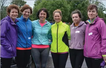  ??  ?? Rose Sheehy, Majella Cahill, Nora O’ Connor, Mag O’ Callaghan, Mary Hickey and Marisa Hickey pictured at the Recovery Haven 5km Fun Run in Listowel on Saturday.