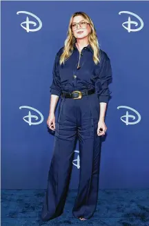  ?? DIA DIPASUPIL/ ?? Ellen Pompeo attends the 2022 ABC Disney Upfront at Basketball City — Pier 36 — South Street May 17, 2022, in New York.
