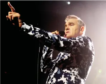  ?? KEVIN WINTER / GETTY IMAGES FILES ?? Singer Morrissey has long been an aggressive vegetarian and fierce animal rights activist, often bringing the subject up in interviews and causing controvers­ies.