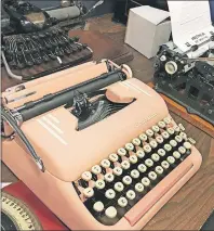  ?? AP PHOTO ?? Vintage typewriter­s are on display at a “type-in” in Albuquerqu­e, N.M. in April.