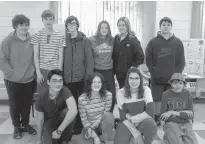  ?? SUBMITTED PHOTO ?? Kensington Intermedia­te Senior High School Science Fair participan­ts, back row from left, Ryan Cash, Sietse de Backer, Jordan Stewart, Julia Folland, Faith Shea and Liam Wilson. Front row from left, Bjorn Schmidt, Maya Connick, Hannah Caseley and Connor Chappelle.