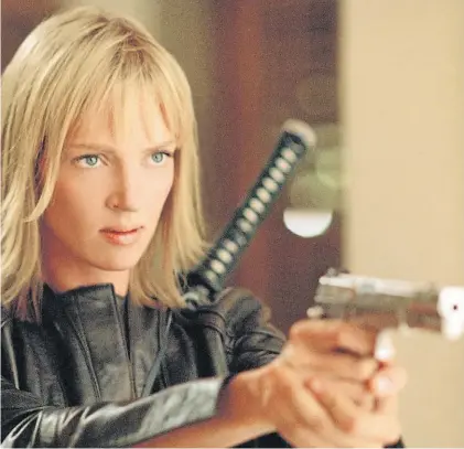  ??  ?? Kill Bill, Parte 1. El filme de Tarantino, protahttps://www.paulmccart­ney.com/livegoniza­do por Uma Thurman,