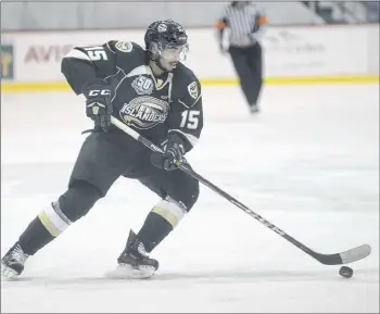  ?? JASON MALLOY/THE GUARDIAN ?? Pierre-Olivier (P.O.) Joseph is looking to earn a spot with Team Canada for the world junior hockey tournament.