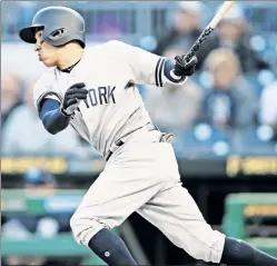  ?? USA TODAY Sports ?? SUB STARS: Ronald Torreyes (above), filling in for injured Didi Gregorius at shortstop, and Austin Romine, filling in for injured Gary Sanchez at catcher, are helping the Yankees win.