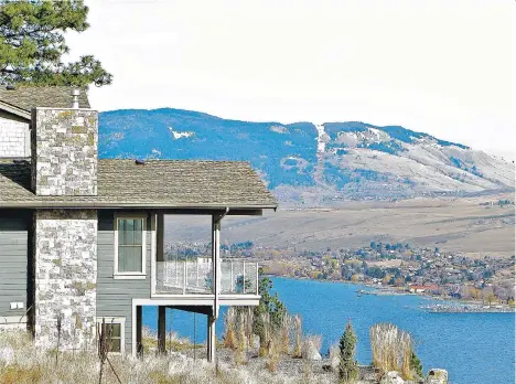  ?? TAVISTOCK PROPERTIES ?? Forty homes have been built or are under constructi­on as the Adventure Bay developmen­t takes shape near Vernon.