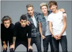  ??  ?? ONE DIRECTION: Harry Styles, Zayn Malik, Liam Payne, Niall Horan and Louis Tomlinson.