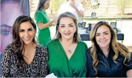  ?? ?? Diana Sandoval,
Bárbara Vázquez y Marianela