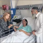  ??  ?? Top: Deputy mayor Fawzia Peer visited Sara-bibi Khan, the mother of Saleem Khan (also pictured), who was the alleged target, in hospital yesterday. BONGANI HANS