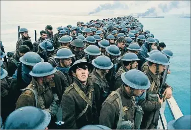  ?? MELINDA SUE GORDON / EFE ?? Imagen de la película ‘Dunkerque’, del realizador inglés Christophe­r Nolan