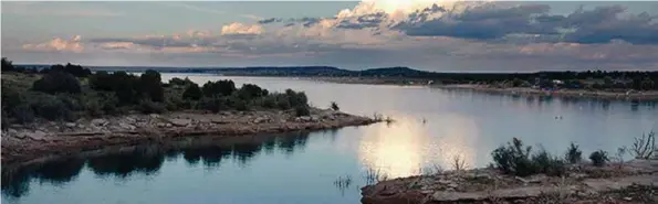  ?? COURTESY OF NM STATE PARKS ?? Santa Rosa Lake State Park is a fisherman’s dream and a boater’s paradise. At four miles long and three miles wide, it’s got plenty of room for recreation­al activities.