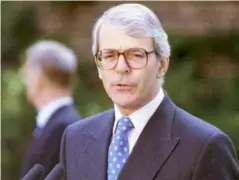  ??  ?? For much of John Major's time at the top he was tormented by a well-organised group of Euroscepti­cs (AFP/Getty)