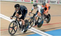  ?? AP ?? Thomas Sexton in action in the men’s scratch race, where he won a bronze medal.