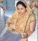  ??  ?? Swati Mishra, widow of constable Brijesh Mishra.