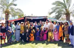  ?? ?? KUWAIT: The Diplomatic Women’s Committee held an event at Yom Al-Bahhar marking several occasions usually celebrated in the spring.