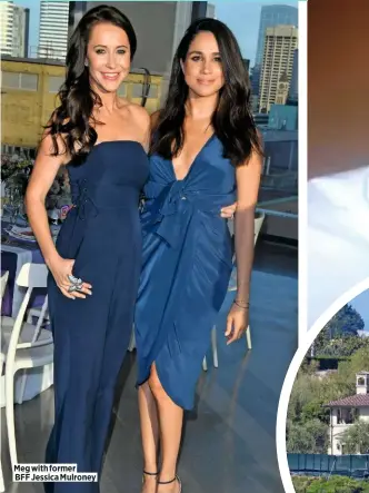  ??  ?? Meg with former BFF Jessica Mulroney