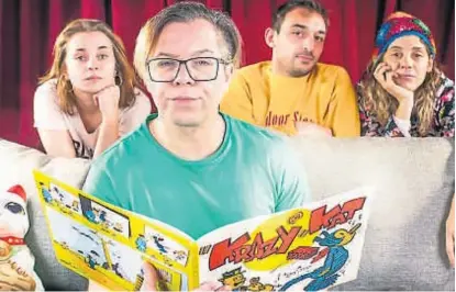  ??  ?? Caras conocidas. En “Improvisan­do” trabajan reconocido­s intérprete­s del stand up y el teatro local.