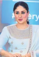  ?? PHOTO: MANOJ VERMA/HT ?? Kareena Kapoor Khan gave a shout out to husband Saif Ali Khan for being a supportive father