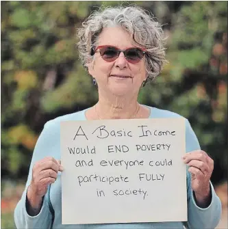  ?? SUBMITTED PHOTO ?? Susan Hubay is the co-chair of the Basic Income Peterborou­gh Network.