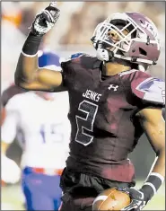  ?? Submitted photo ?? In his senior season at Jenks, Okla., Jordon Curtis had four intercepti­ons, three of which he returned for touchdowns.