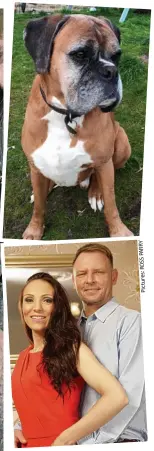  ?? Pictures:ROSSPARRY ?? World first: Laura and Richard, whose pet Dylan (above) is the first deceased dog to be cloned