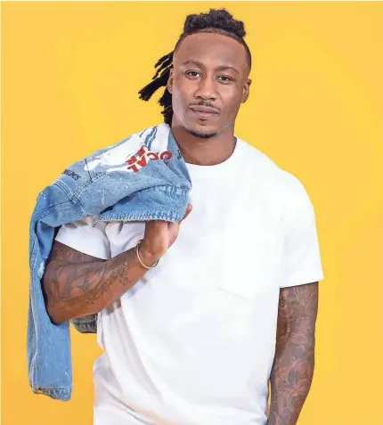  ?? I AM ATHLETE ?? Brandon Marshall is feeling good and looking good in his post-NFL life.