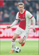  ?? FOTO: EFE ?? De Jong, talento del Ajax