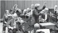  ?? AMY DAVIS/BALTIMORE SUN ?? Marin Alsop conducts the Baltimore Symphony Orchestra during a concert in May.