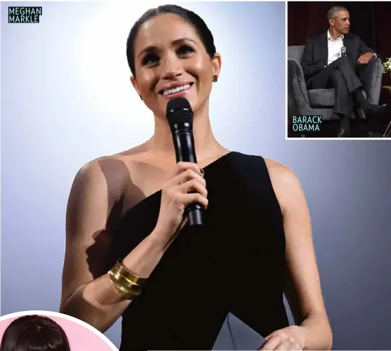  ??  ?? MEGHAN MARKLE
BARACK OBAMA