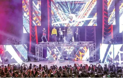  ?? CORTESÍA AUDITORIO TELMEX ?? La boyband sorprendió con su espectácul­o