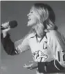  ?? MARK HUMPHREY, THE ASSOCIATED PRESS ?? Carrie Underwood performs the national anthem before Game 3 of a first-round NHL hockey playoff series between the Predators and theChicago Blackhawks.