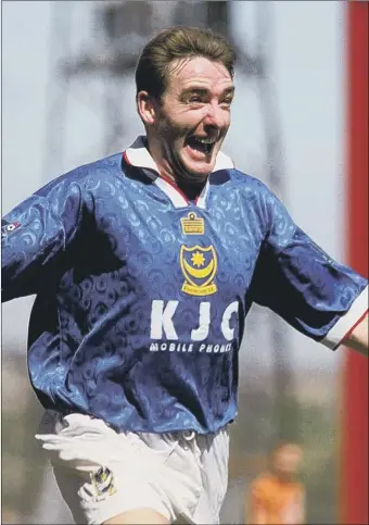  ?? ?? PROLIFIC John Durnin made 211 appearance­s for Pompey and scored 34 times from July 1993 until February 2000