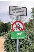  ?? FOTO: AS ?? Radfahren verboten – die Schilder haben bald ausgedient.