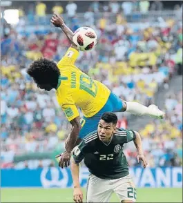  ?? FOTO: GETTY IMAGES ?? Willian voló alto ante México. Grau lo vio ‘in situ’