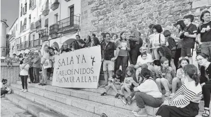  ?? CARLA GRAW ?? Manifestac­ión
Colectivos ecologista­s se concentrar­on para pedir la reapertura de los nidos.