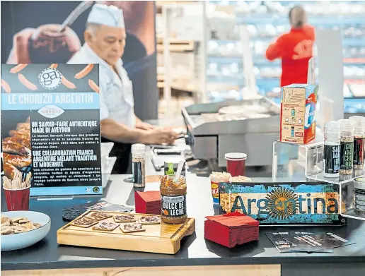  ?? gentileza ?? En la sección “productos del mundo”, los sabores argentinos están en auge