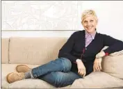  ?? Brian van der Brug Los Angeles Times ?? ELLEN DeGENERES has captivated audiences for nearly 25 years with her “charm and wit,” HFPA says.