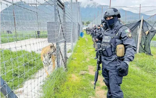  ?? CORTESÍA SSC CDMX ?? El 5 de julio de 2022 se llevó a cabo el operativo entre la Profepa y autoridade­s judiciales para asegurar el refugio animal en el Ajusco