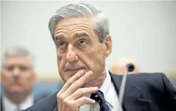  ?? THE ASSOCIATED PRESS FILES ?? Former FBI director Robert Mueller has been named special counsel to investigat­e U.S. President Donald Trump’s campaign for possible collusion with Russia.